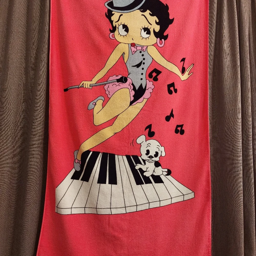 Vintage Betty Boop Beach Towel